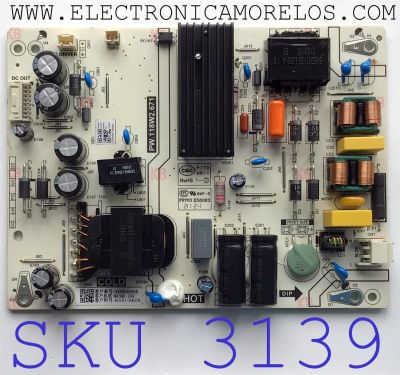 FUENTE DE PODER PARA TV VIZIO / NUMERO DE PARTE 60101-04076 / PW.118W2.671 / 4300085908 / M43Q6-J04 / A21030381-0A03255 / PANEL BOEI430WQ1 / MODELO M43Q6-J04 LBVAG5KX